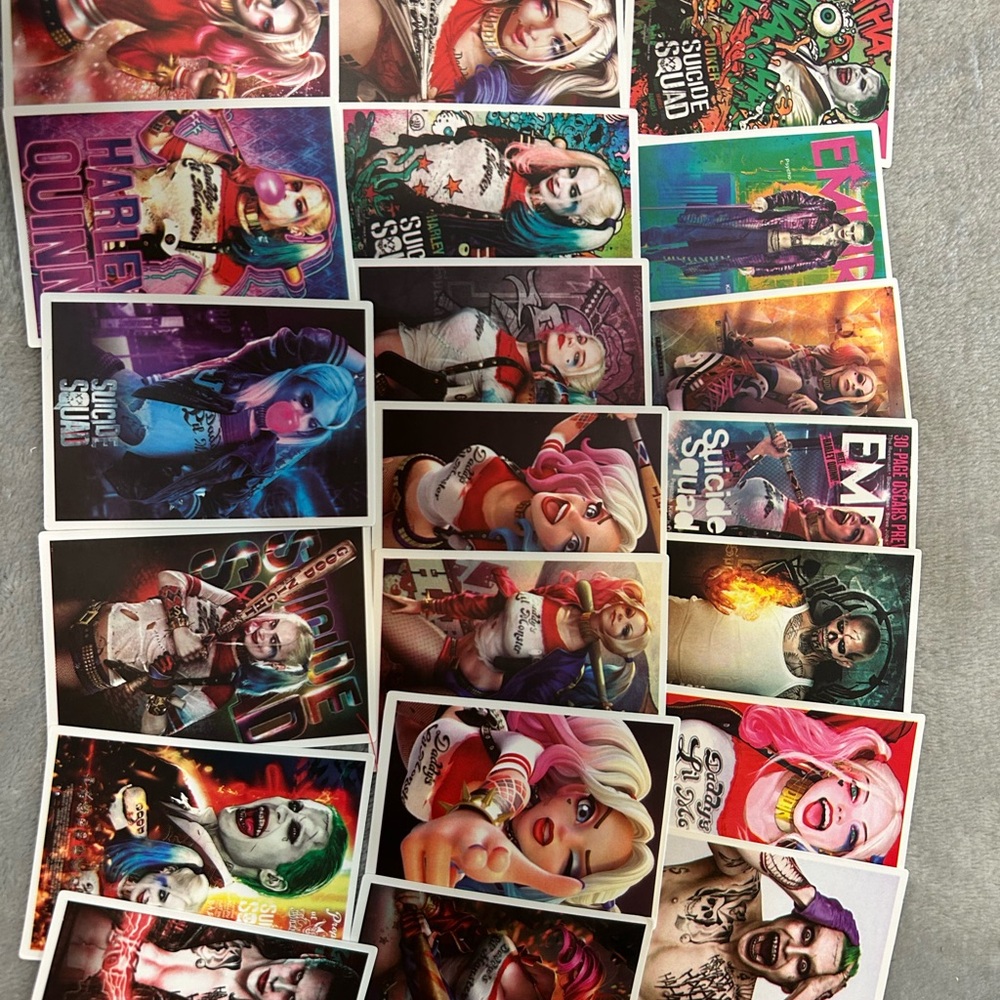 20 Joker Harley Quinn Suicide Squad Laptop Stickers Water Bottle Journal Decals
